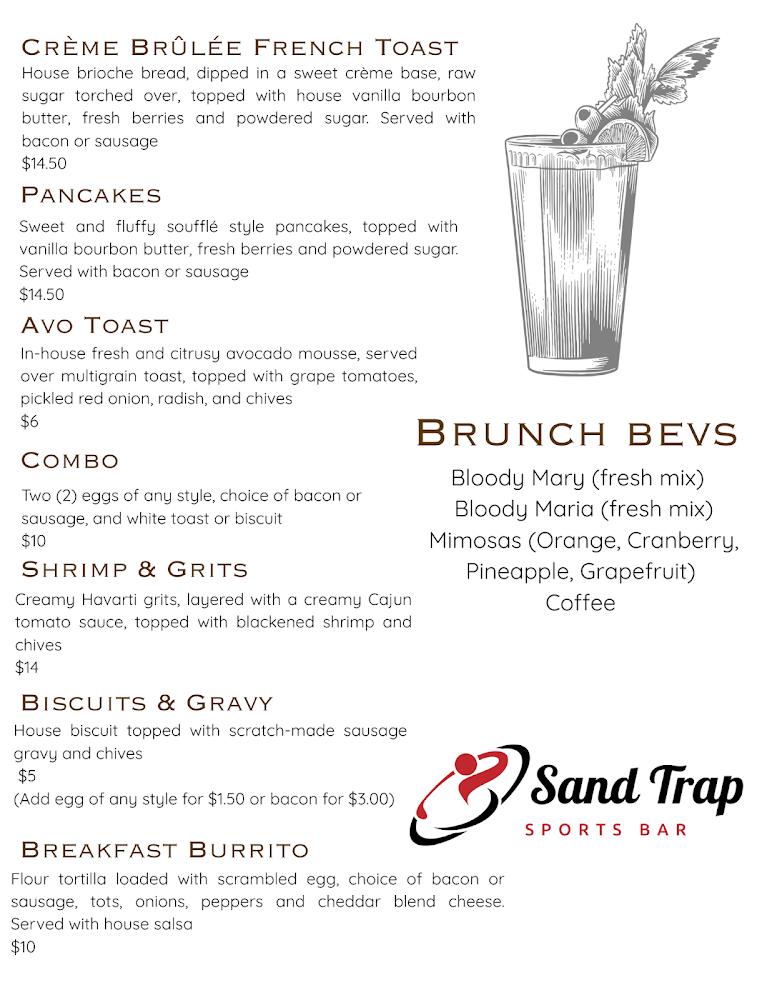 Sand Trap Sports Bar Menu image 2